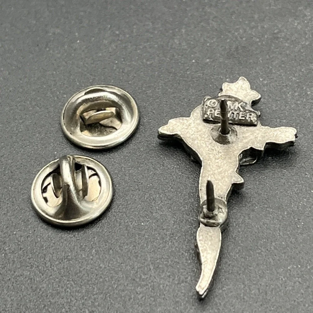 Persian Gulf Silver Tone Pewter Lapel Hat‎ Pin